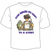 Мужская футболка "Рыбак 2" с принтом на сайте mosmayka.ru
